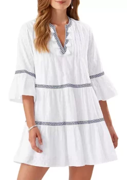 Tommy Bahama® Cotton Clip Embroidered Tier Dress -Tommy Bahama® Shop Belk 1003