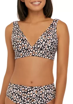 Tommy Bahama® Palm Modern Safari Cat V-Neck Swim Top