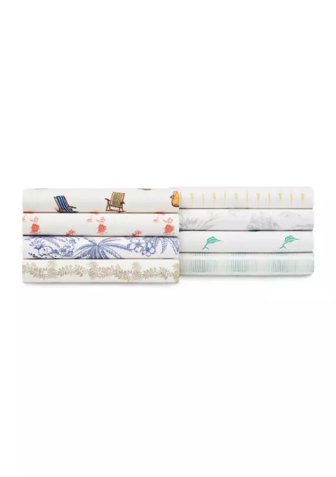 Tommy Bahama Beach Chairs 4-Piece Graphic Cotton Sheet Set 6 Tommy Bahama Beach Chairs 4-Piece Graphic Cotton Sheet Set - Image 4