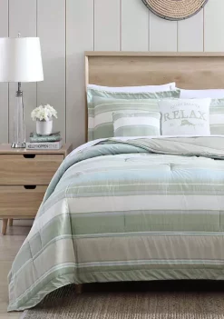 Tommy Bahama Serenity 5-Piece Striped Cotton Comforter Set -Tommy Bahama® Shop Belk 277