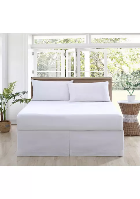 Tommy Bahama Solid 100% Cotton T210 Sateen Tailored Bedskirt 4 Tommy Bahama Solid 100% Cotton T210 Sateen Tailored Bedskirt - Image 2