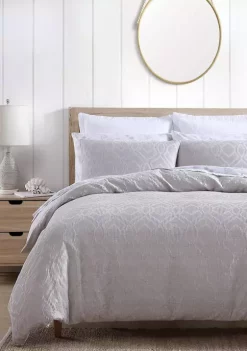 Tommy Bahama Textured Waffle 3-Piece Cotton Duvet Set