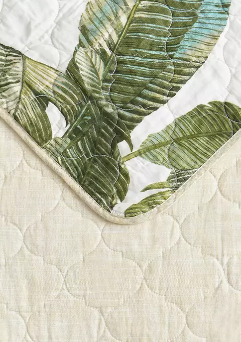 Tommy Bahama Fiesta Palms 2-Piece Floral Cotton Quilt Set 6 Tommy Bahama Fiesta Palms 2-Piece Floral Cotton Quilt Set - Image 4