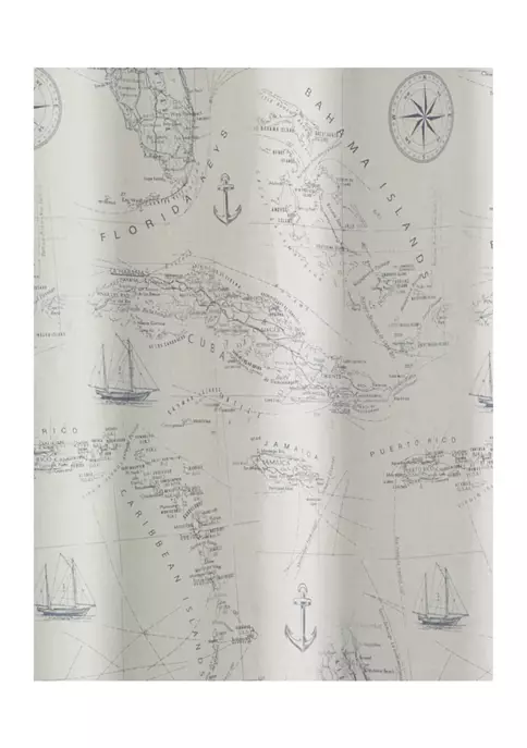 Tommy Bahama® Caribbean Sea Shower Curtain 4 Tommy Bahama® Caribbean Sea Shower Curtain - Image 2