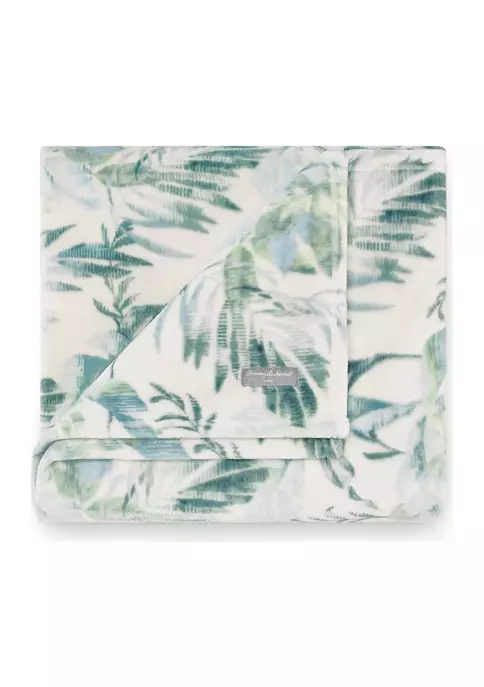 Tommy Bahama® Wallpaper Leaves Throw Blanket 3 Tommy Bahama® Wallpaper Leaves Throw Blanket