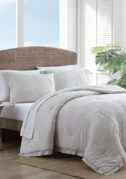 Tommy Bahama Abalone 3-Piece Floral Cotton Comforter Set