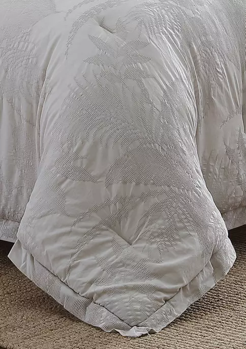 Tommy Bahama Abalone 3-Piece Floral Cotton Comforter Set 5 Tommy Bahama Abalone 3-Piece Floral Cotton Comforter Set - Image 3