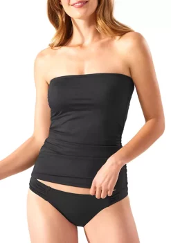 Tommy Bahama® Women's Pearl Solid Shirred Swim Bandini