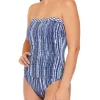 Tommy Bahama® Sanibelle Blues Shirred Bandeau Swimsuit -Tommy Bahama® Shop Belk 977
